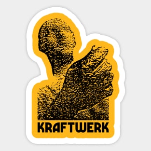 Kraftwerk Retro 80s Styled Tribute Fanart Design Sticker